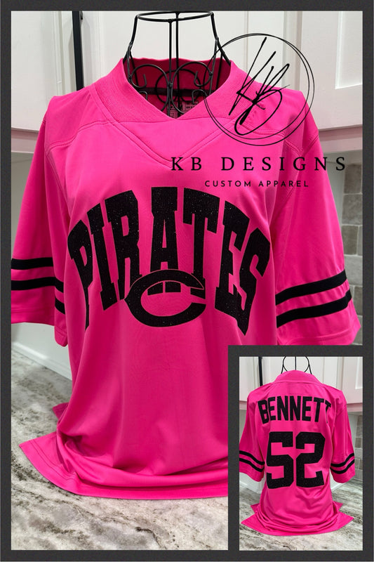 Pirates Pinkout Glitter Mascot Jersey