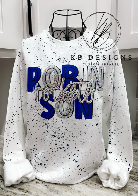 Robinson Rockets Spangle Splatter Sweatshirt