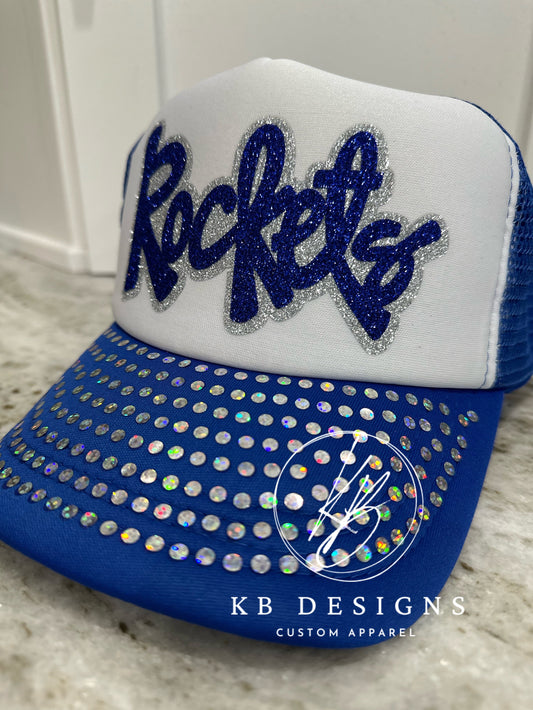 Rockets Glitter & Spangle Trucker Hat
