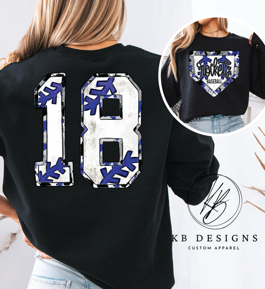 Rockets Splatter Base Sports Tee