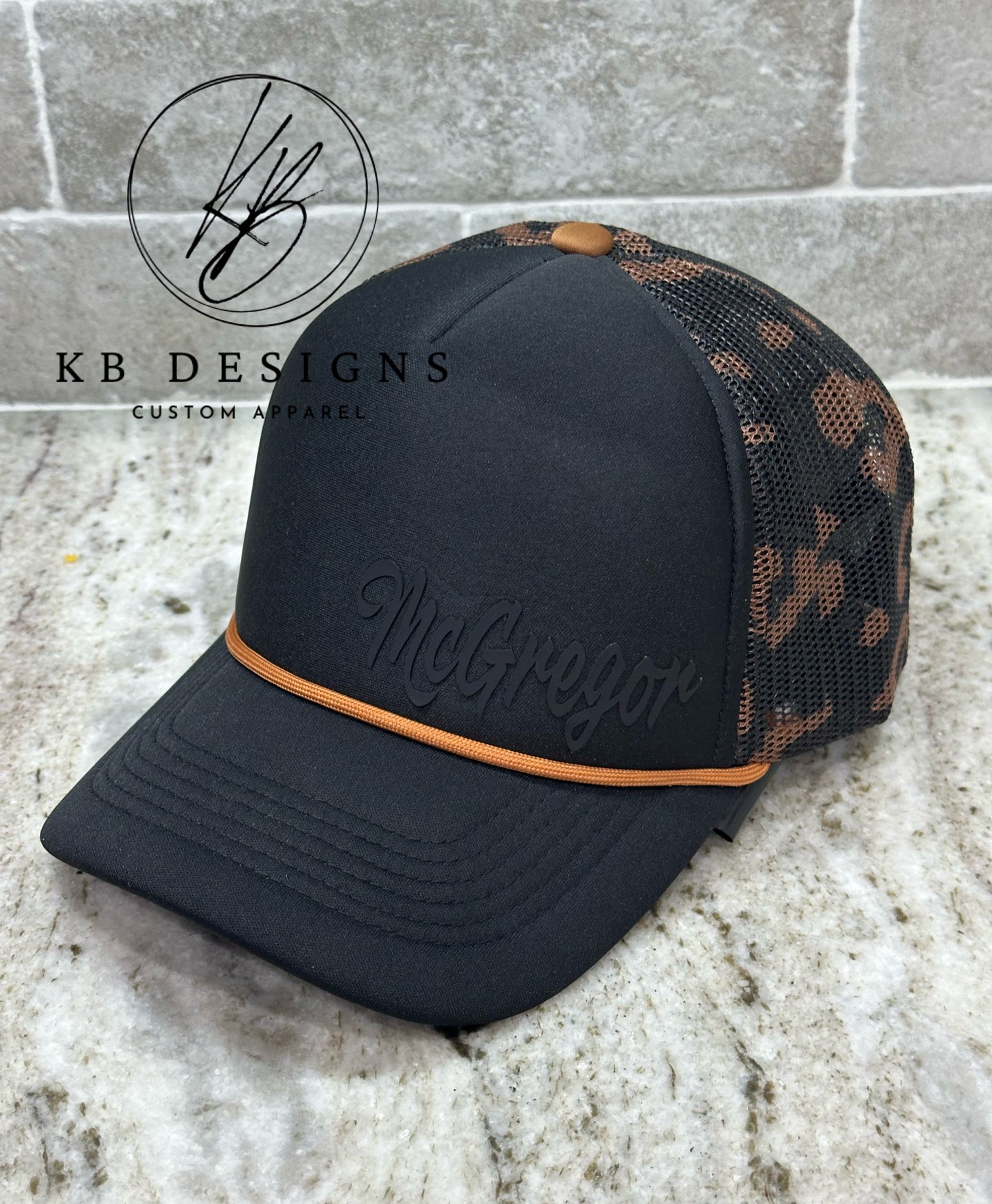 Leopard Trucker Hat Customized