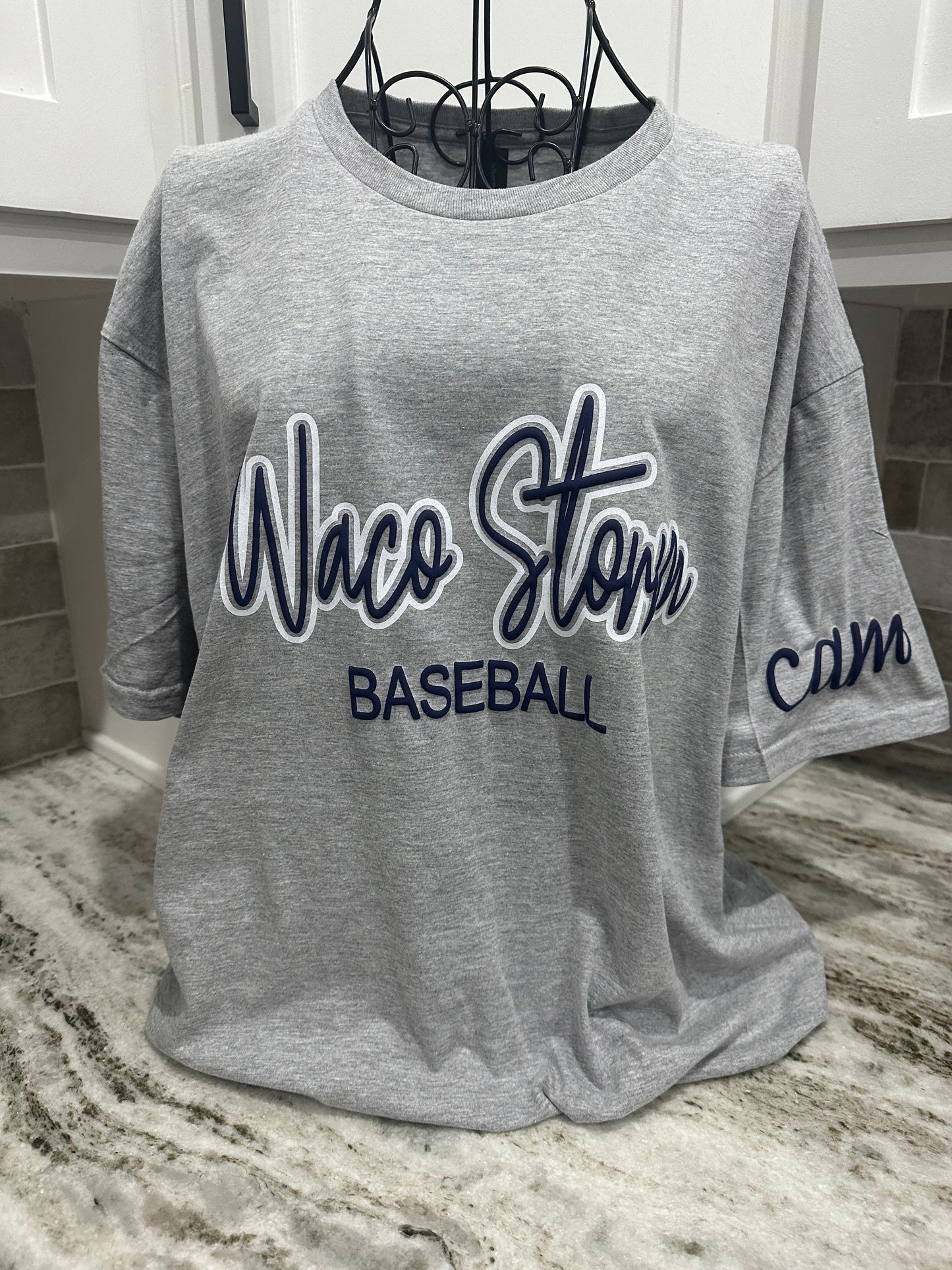 Personalized Sports Glitter & Puff Tee