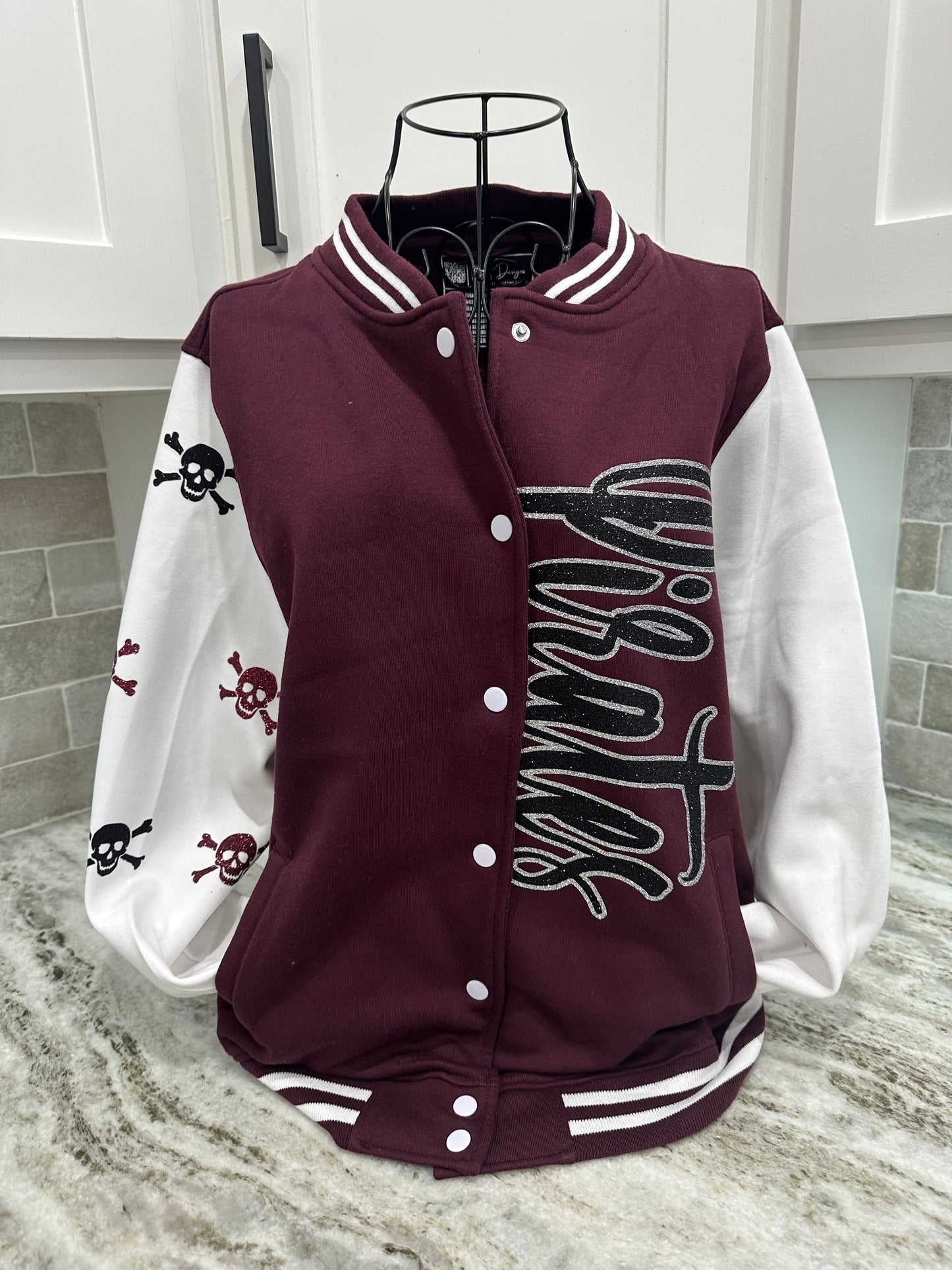 Panthers Varsity Letterman Glitter Jacket