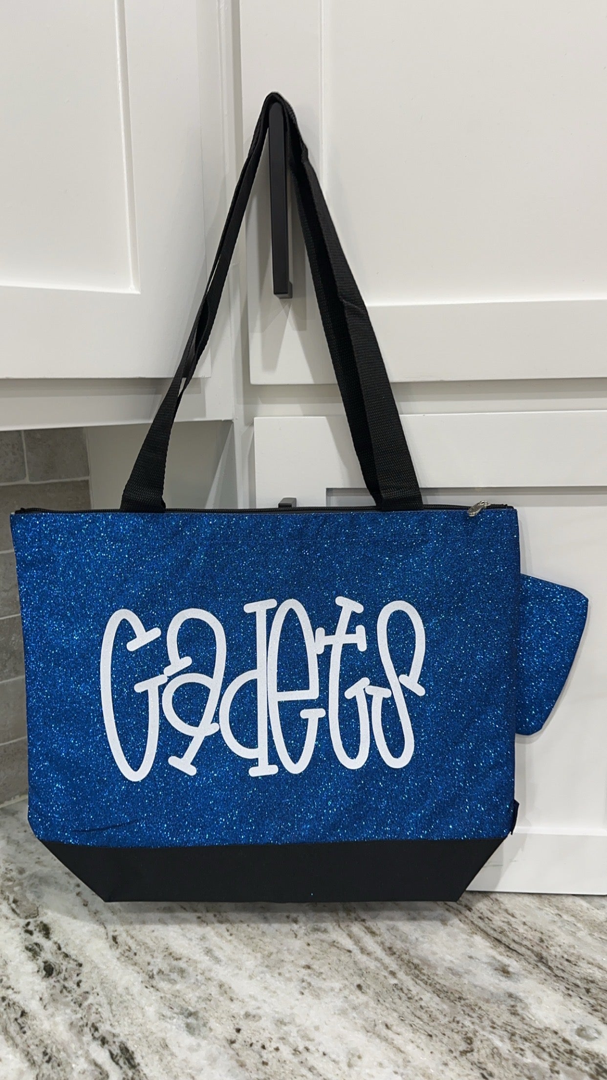 Custom Glitter Canvas Tote Bag