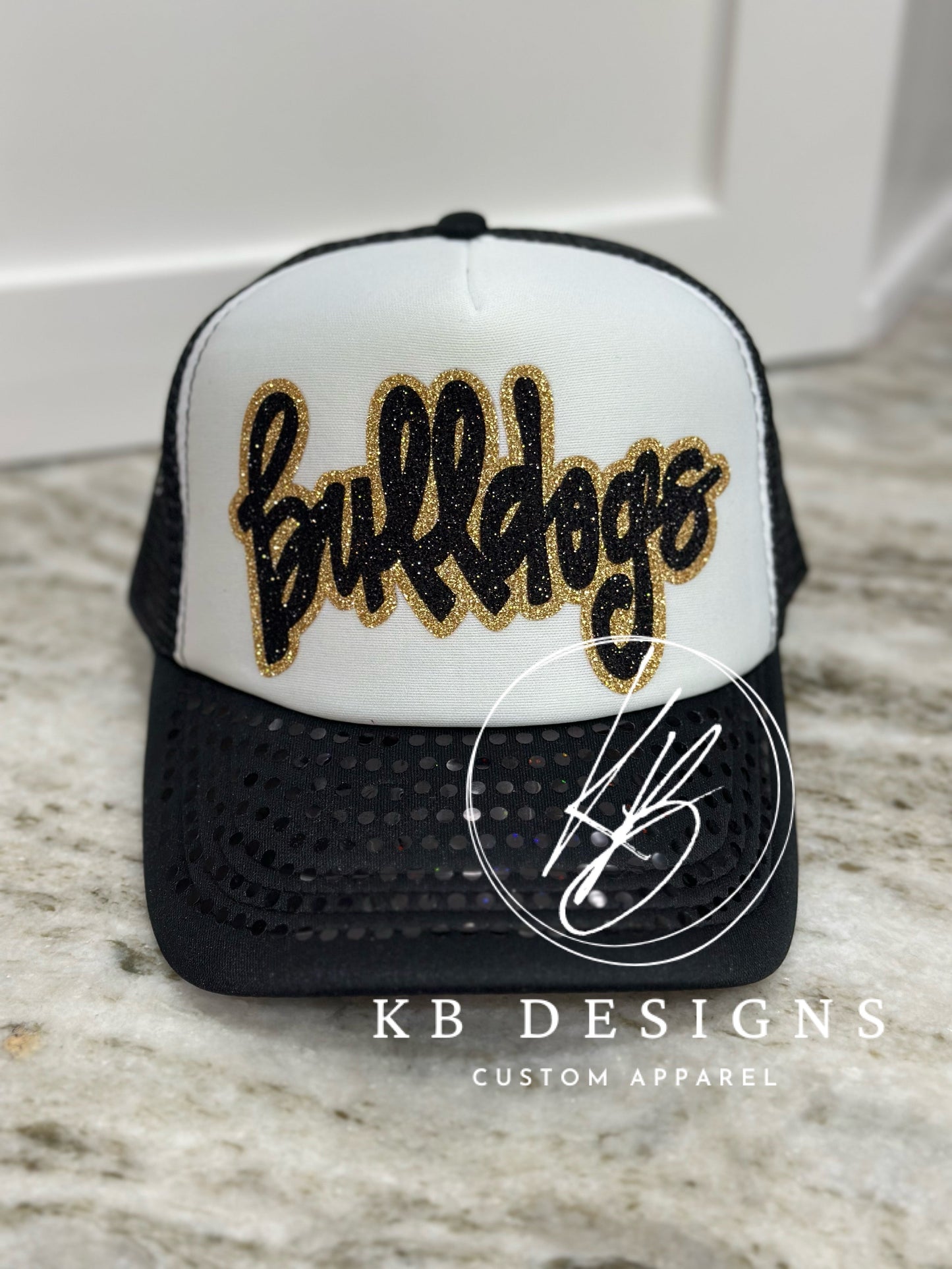 Bulldogs Glitter & Spangle Trucker Hat
