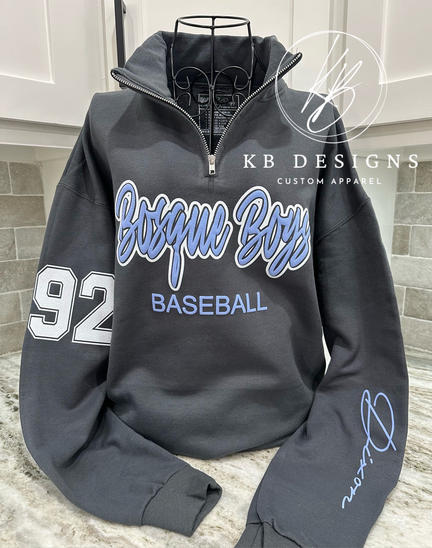 Custom Sports Quarter Zip Pull Over