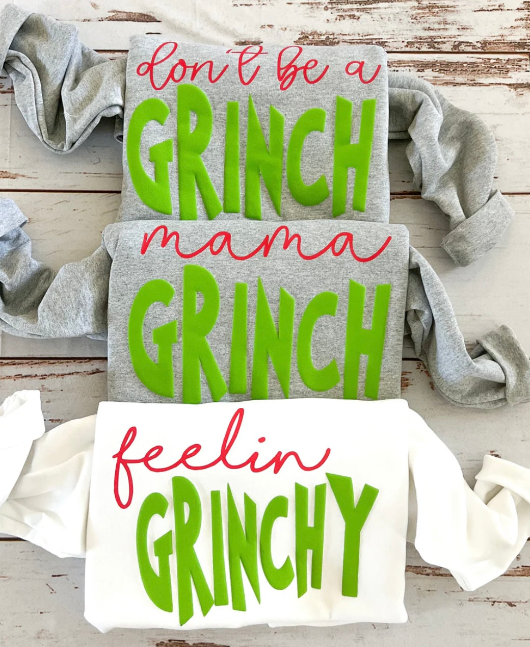 Feelin Grinchy Puff Sweatshirt