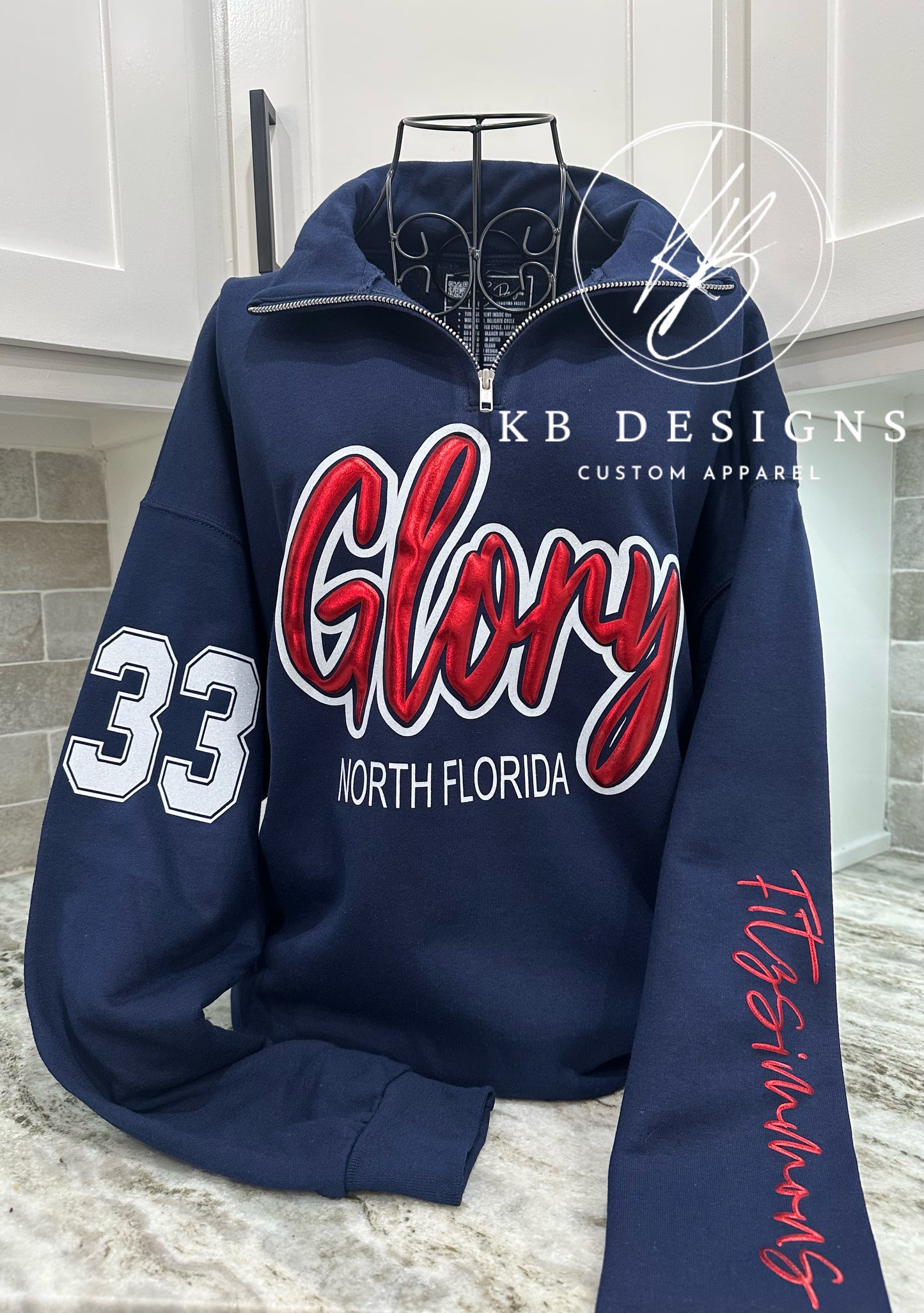 Custom Sports Quarter Zip Pull Over