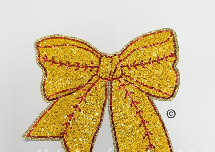 Sequin Sports Bow W/Personalization