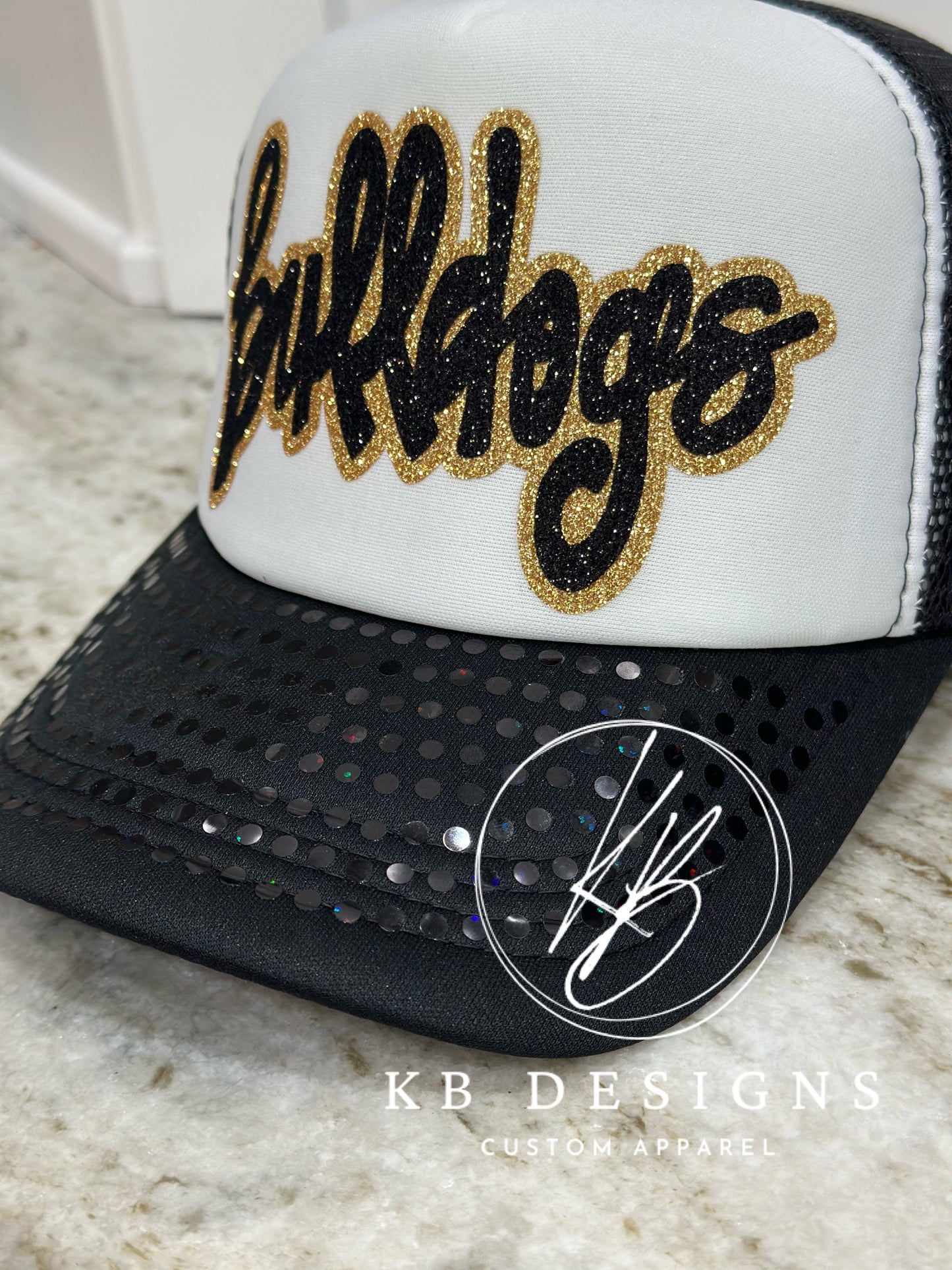 Bulldogs Glitter & Spangle Trucker Hat