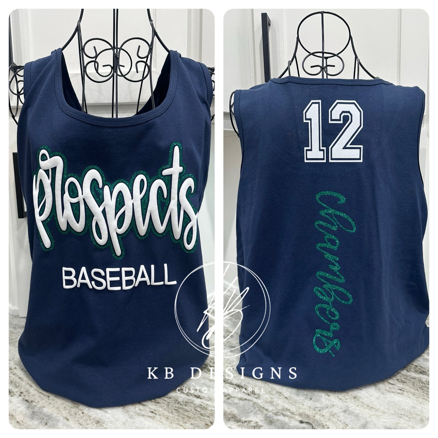 Sports Glitter & Puff Tank Top