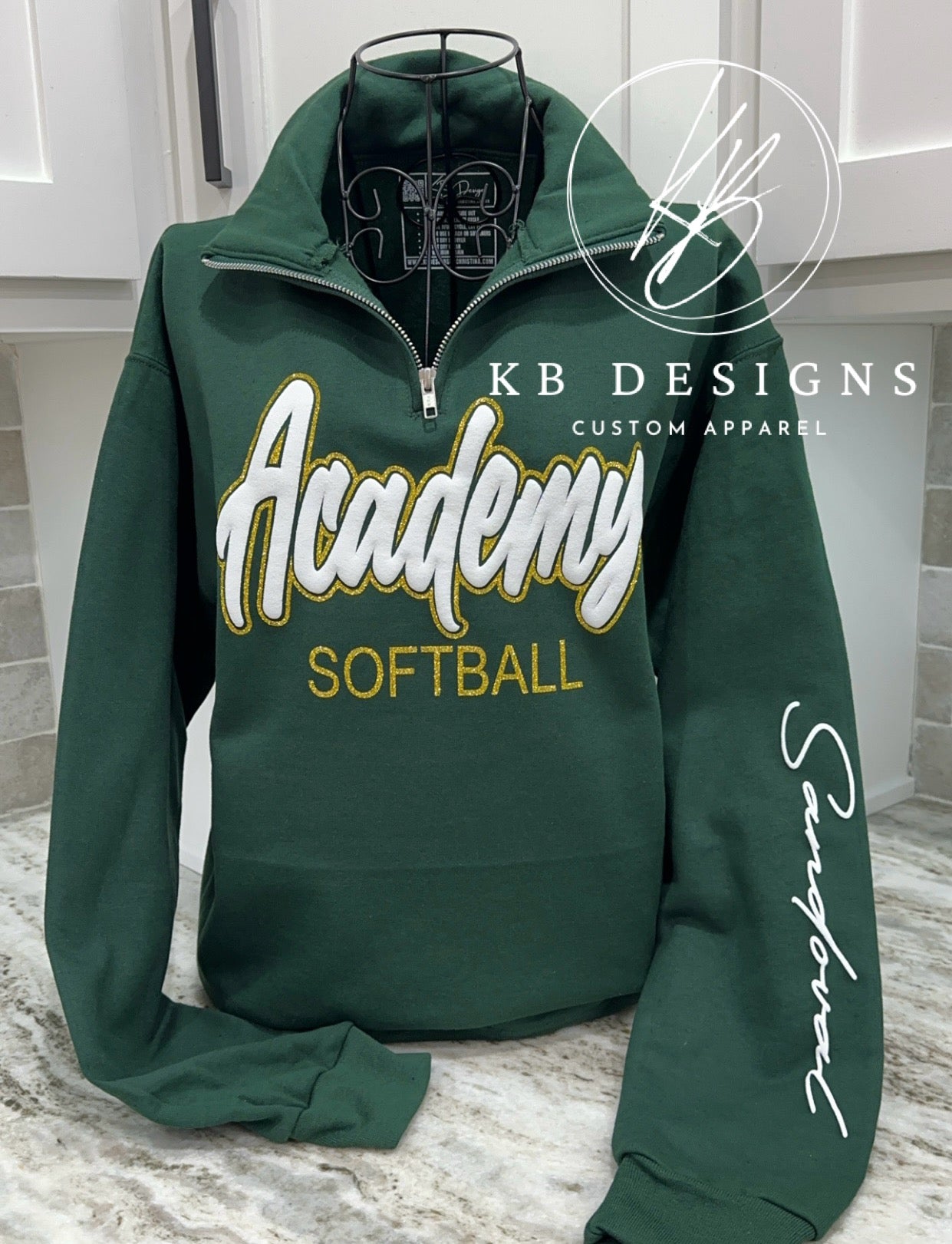 Custom Sports Quarter Zip Pull Over