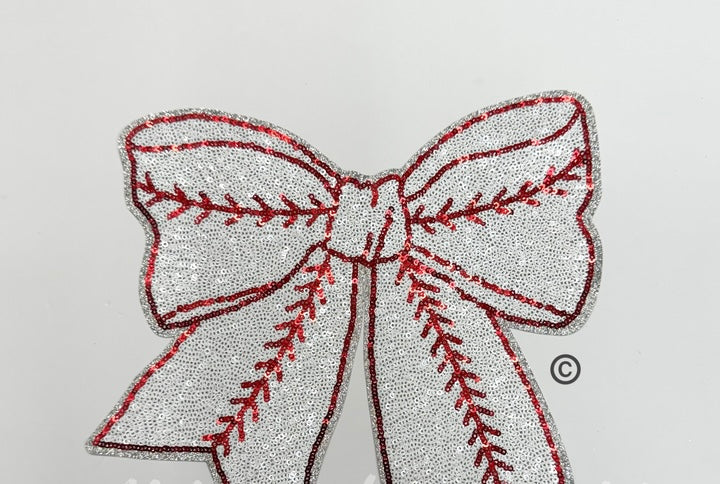 Sequin Sports Bow W/Personalization