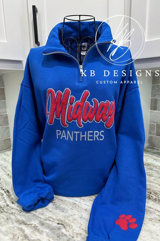 Midway Panthers w/Glitter & Puff