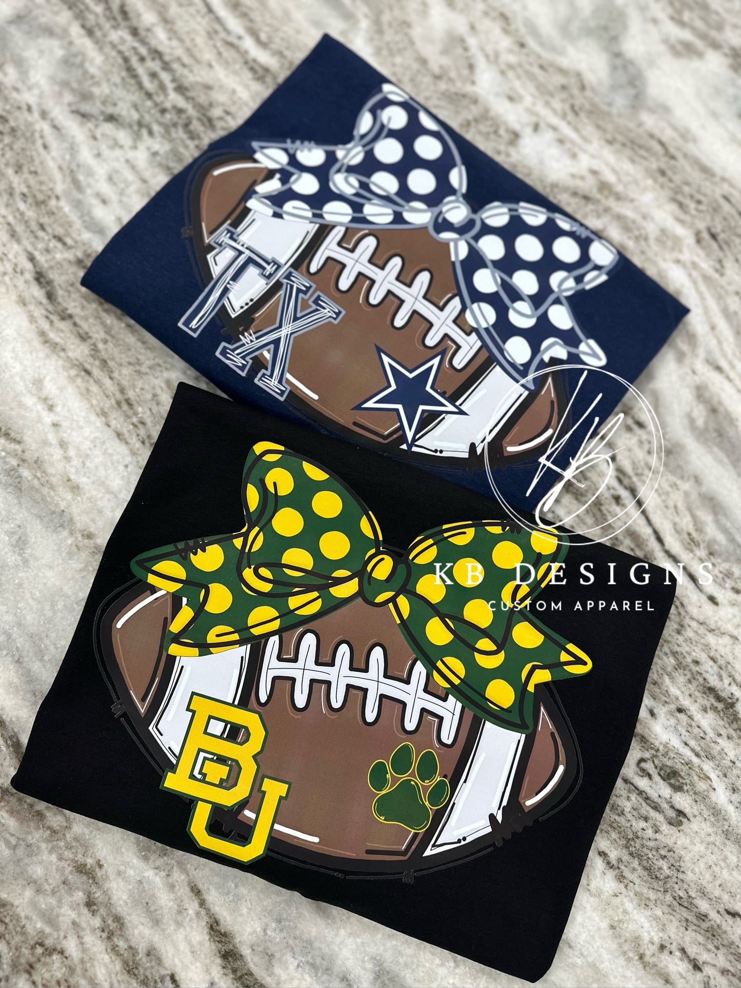 Football W/Bow Top