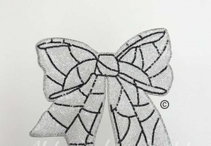 Sequin Sports Bow W/Personalization