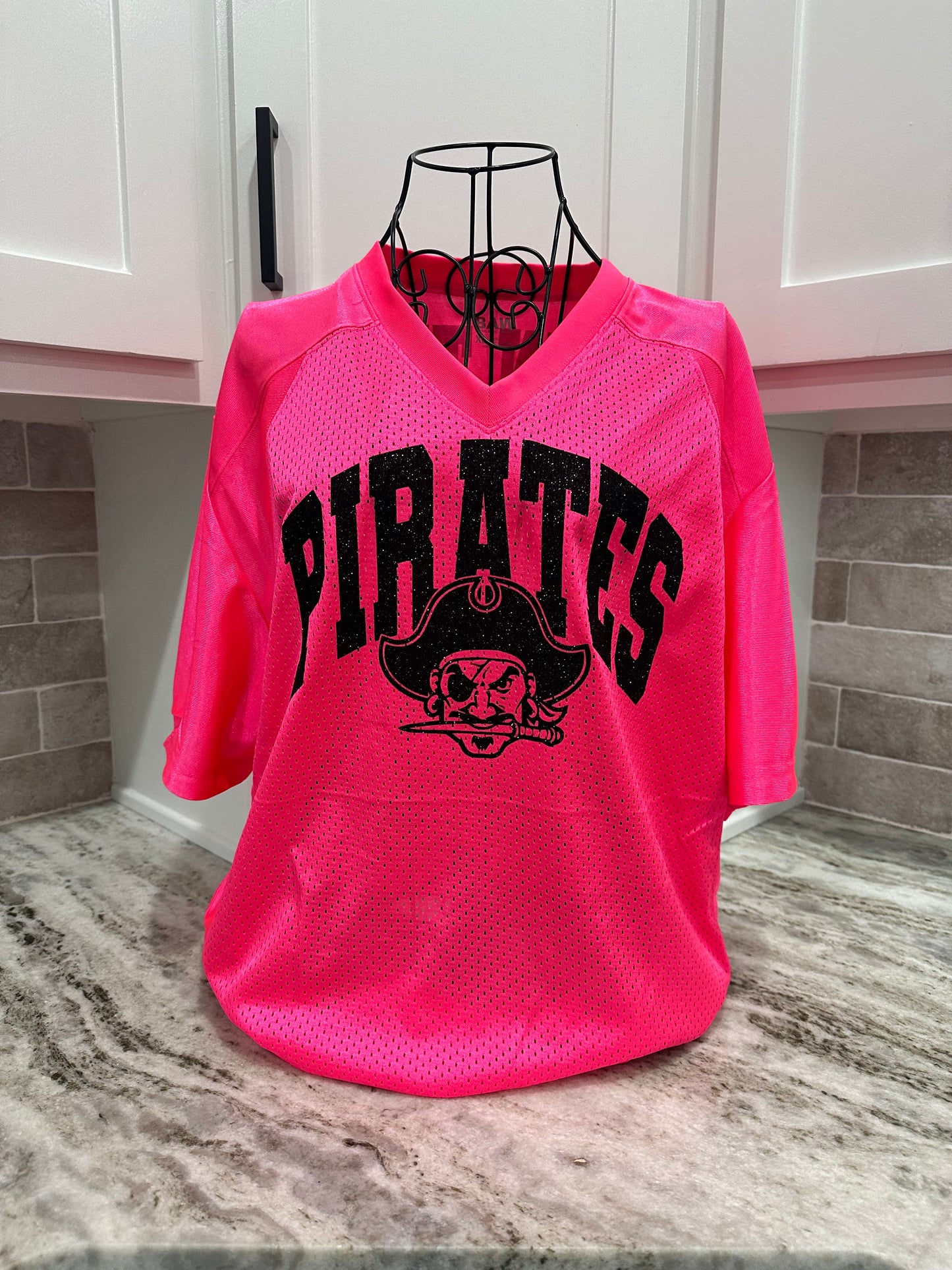 Pirates Pinkout Glitter Mascot Jersey