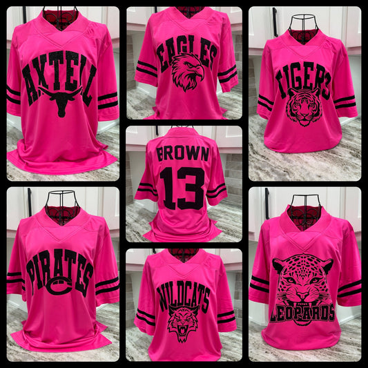Panthers Pinkout Glitter Jersey