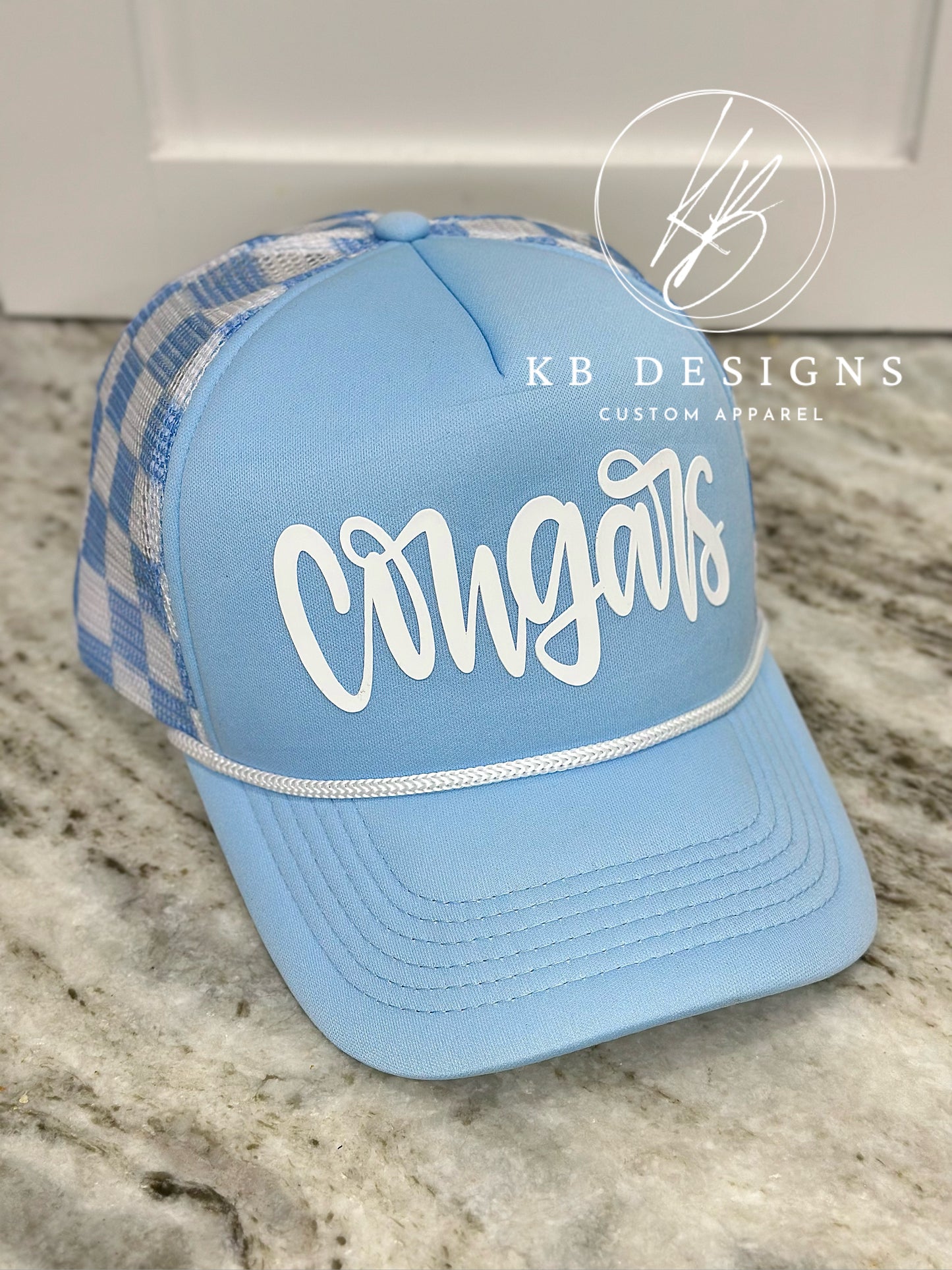 Cougars Checkered Trucker Hat