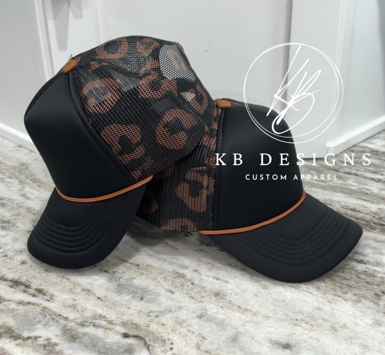 Leopard Trucker Hat Customized