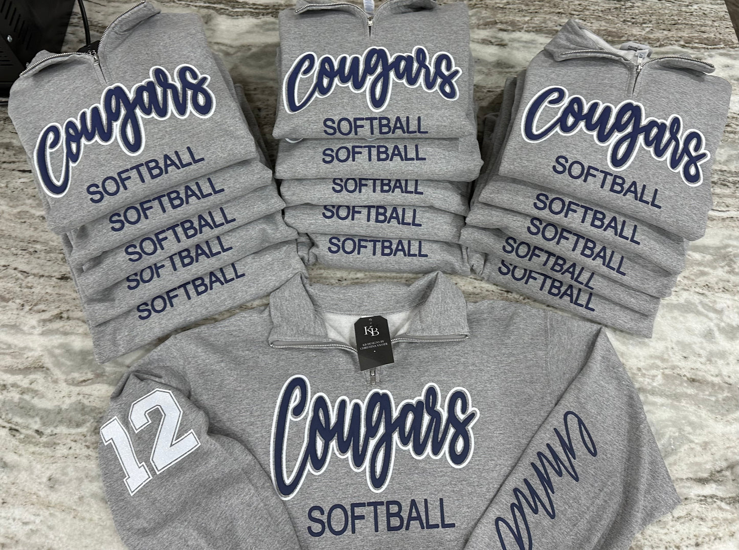 Custom Sports Quarter Zip Pull Over