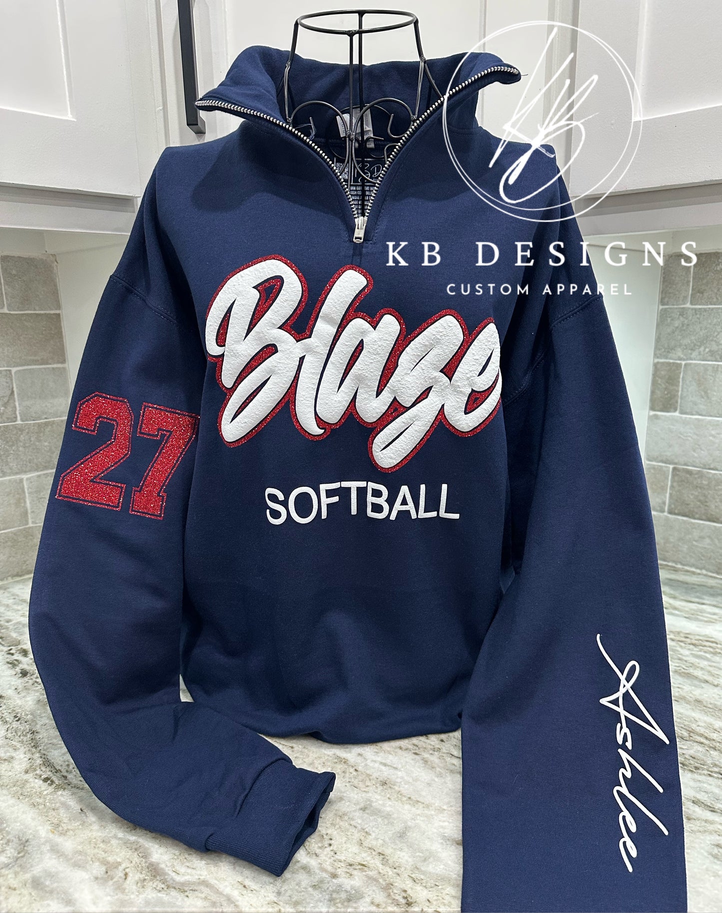 Custom Sports Quarter Zip Pull Over