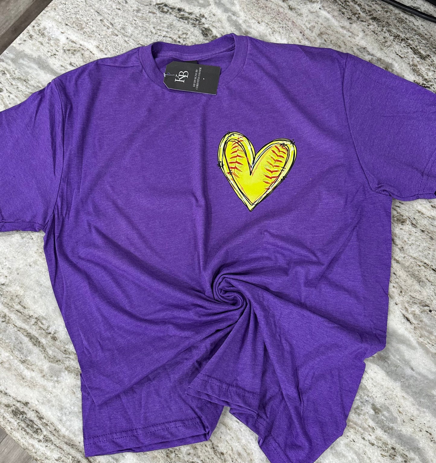 Personalized Sports heart pocket Tee