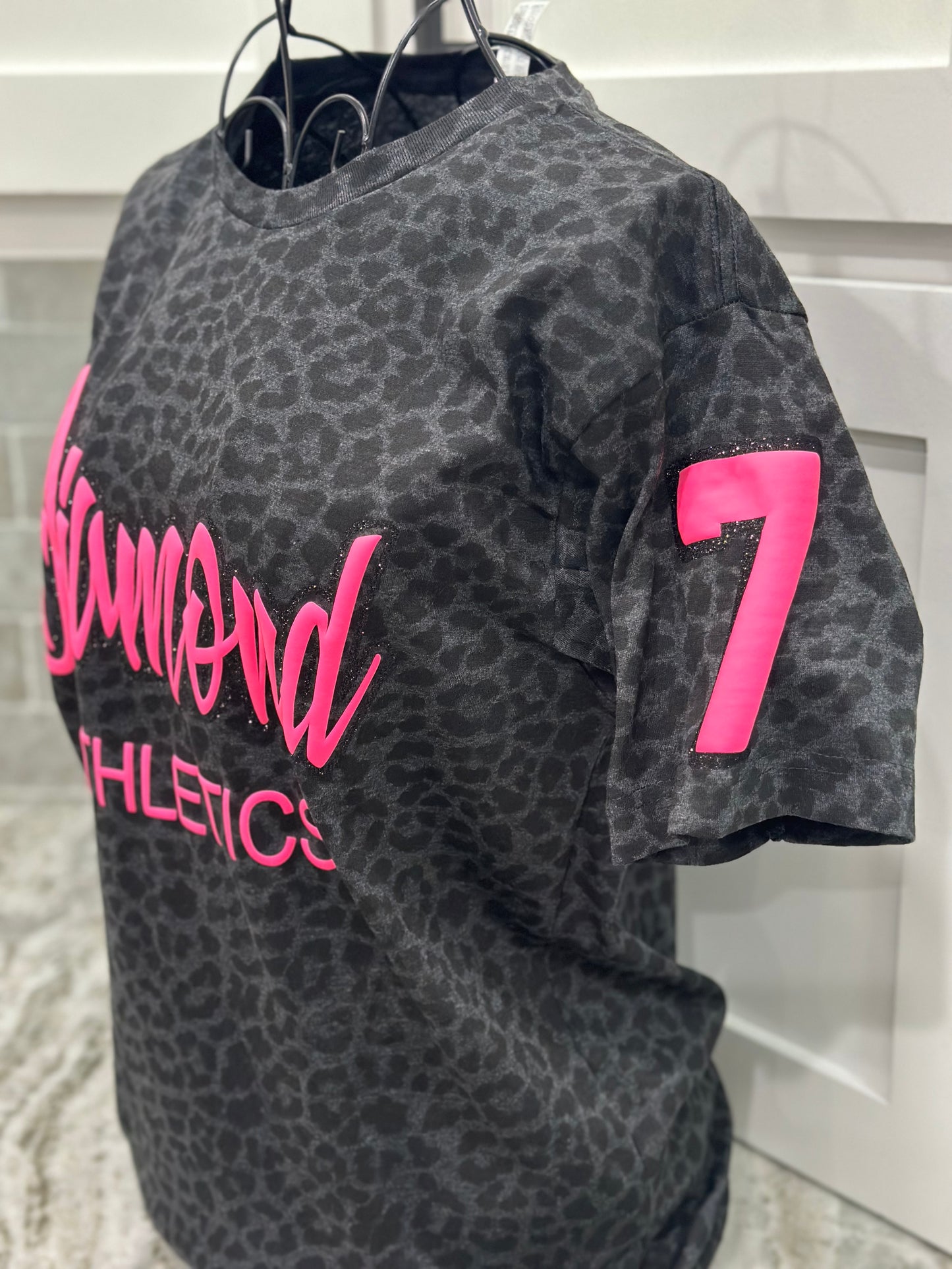 Diamond Athletics Pink Leopard Tee