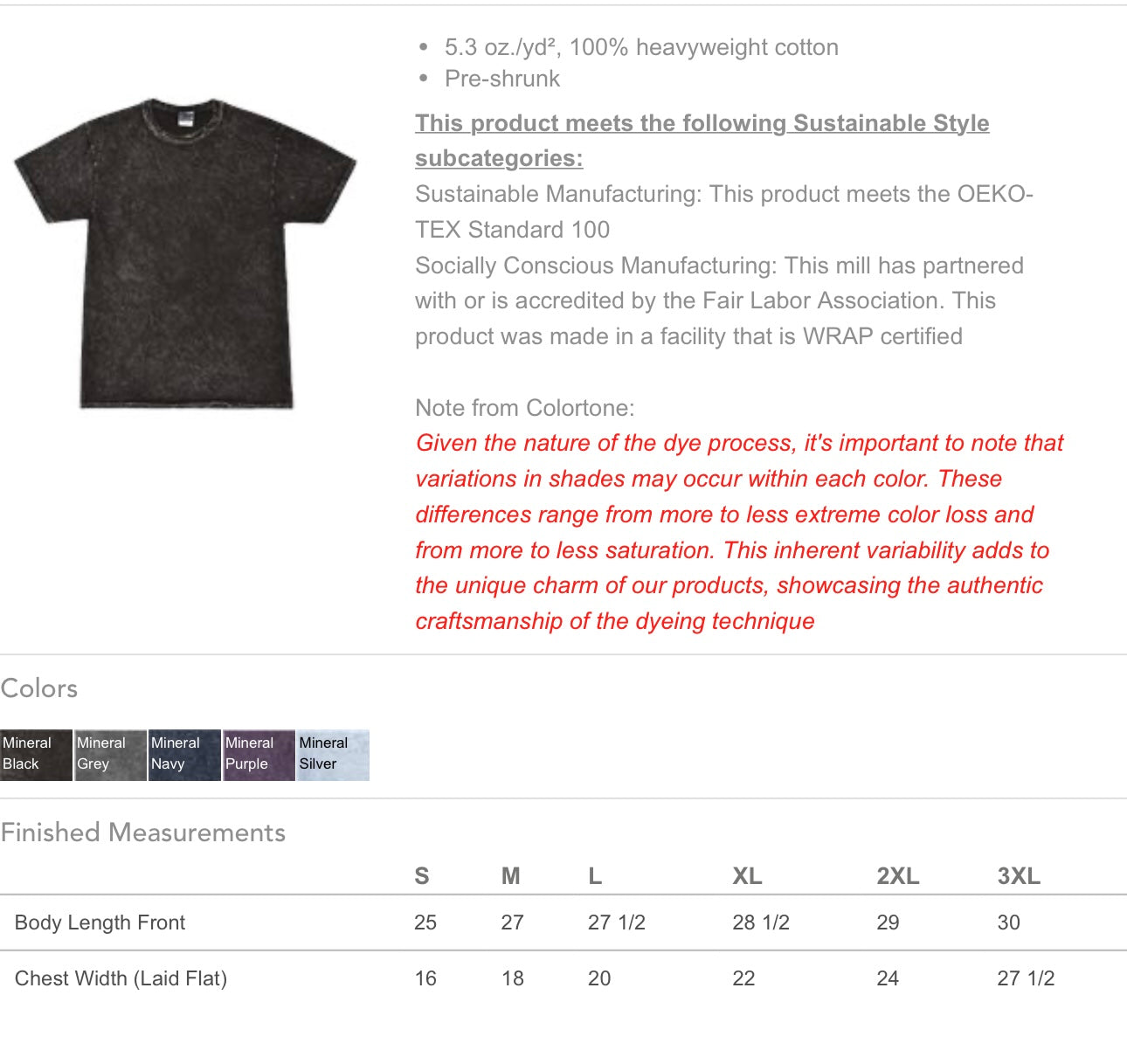 Cougars Mineral Wash Blackout Puff Tee