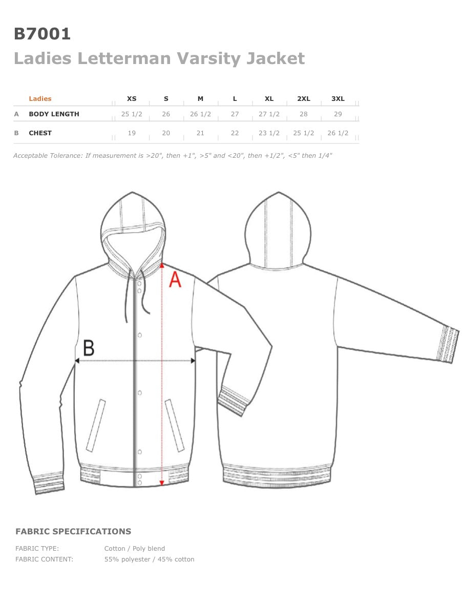 Bulldogs Varsity Letterman Glitter Jacket