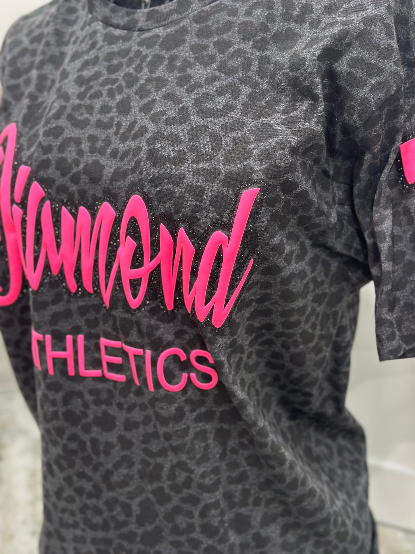 Diamond Athletics Pink Leopard Tee