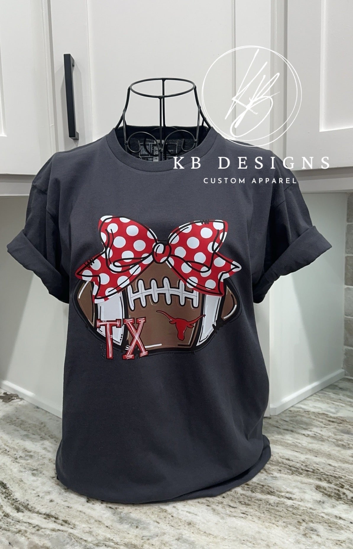 Football W/Bow Top