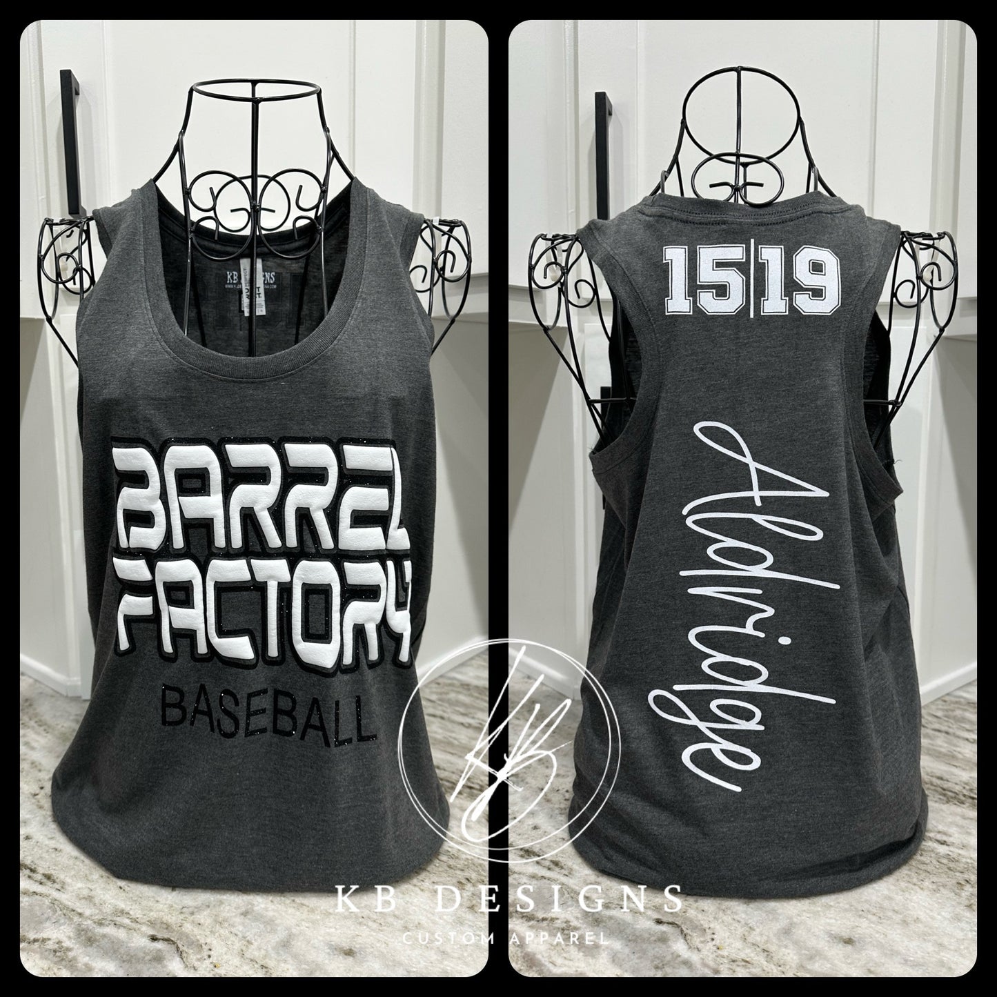 Sports Glitter & Puff Tank Top