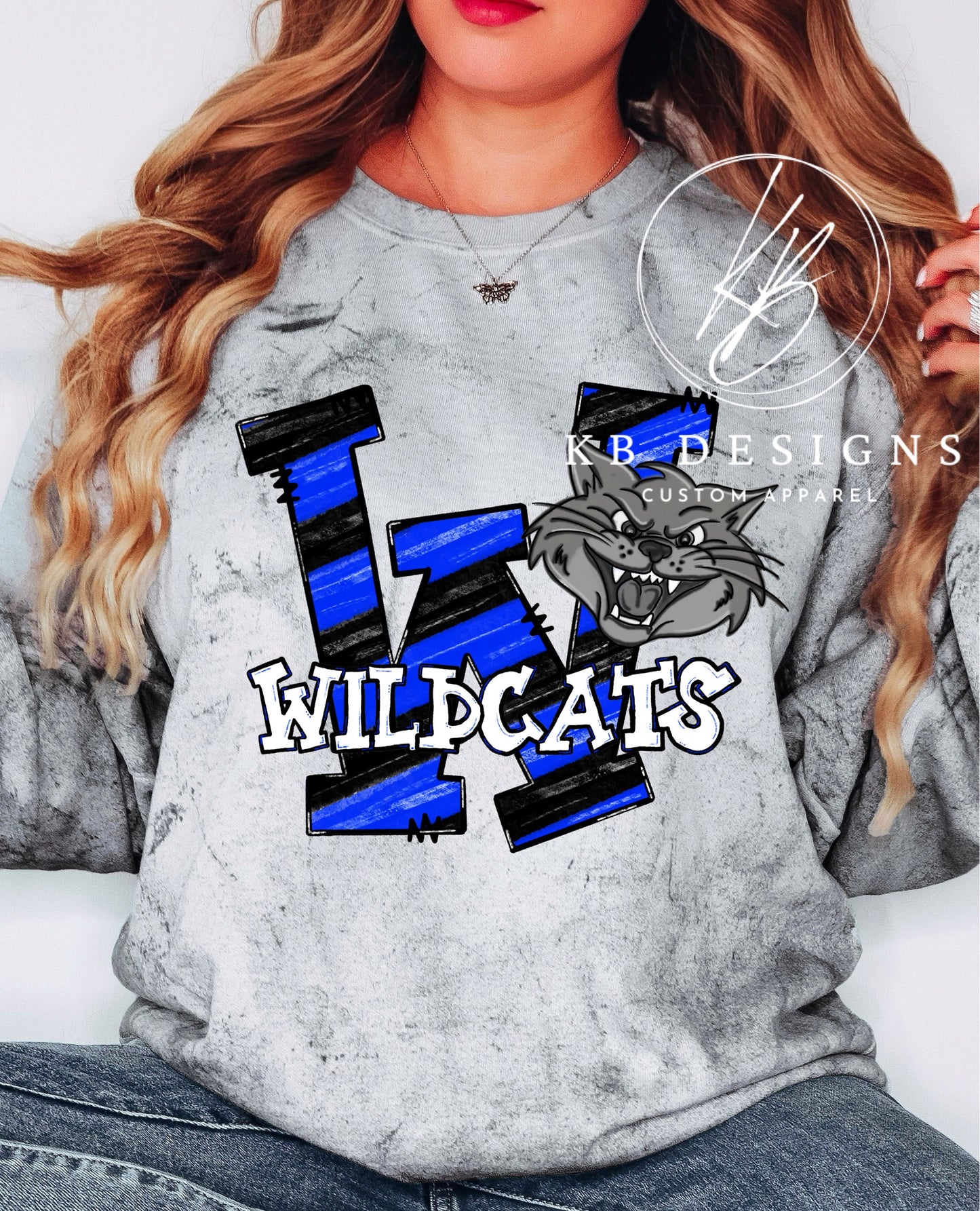 Wildcats Doodle Letter