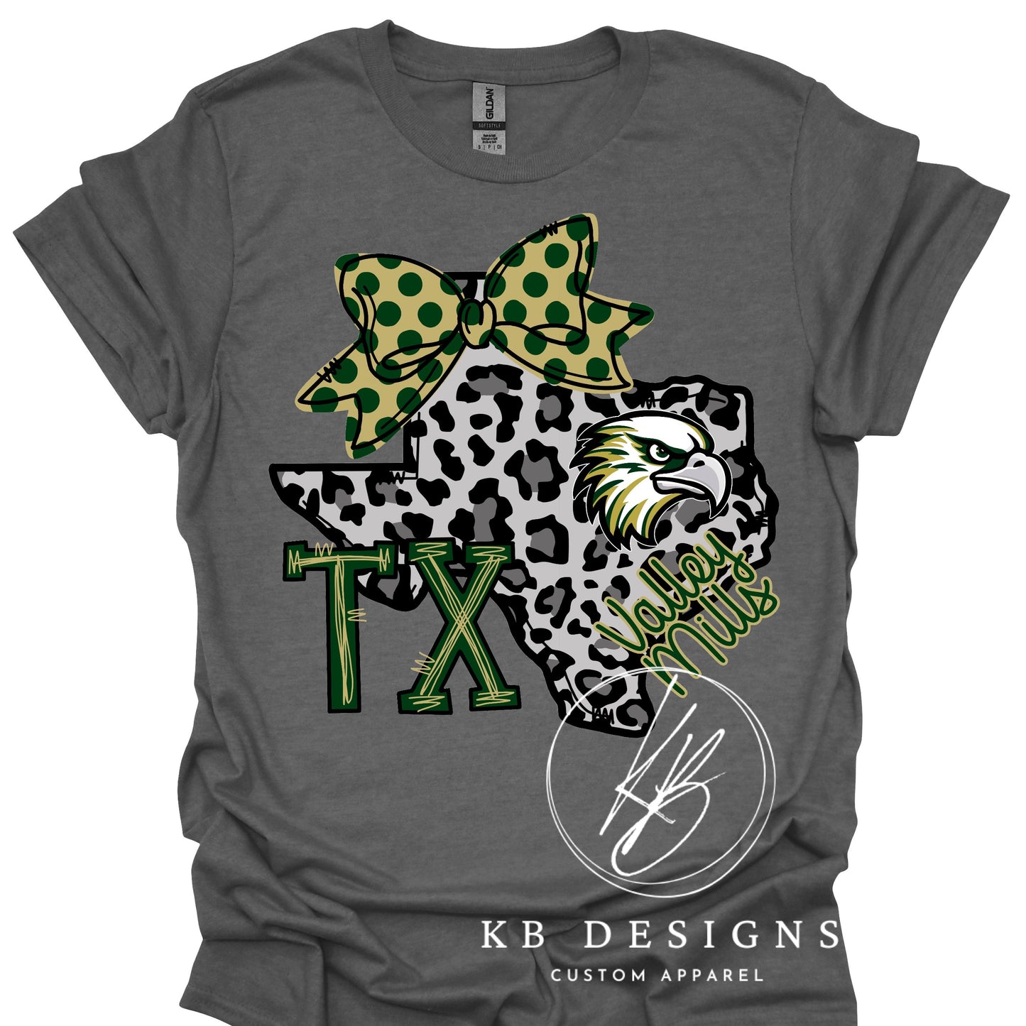 Valley Mills Eagles TX Bow Tee
