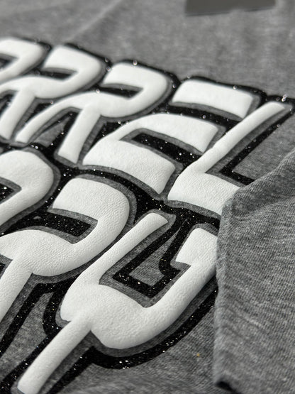 Personalized Sports Glitter & Puff Tee