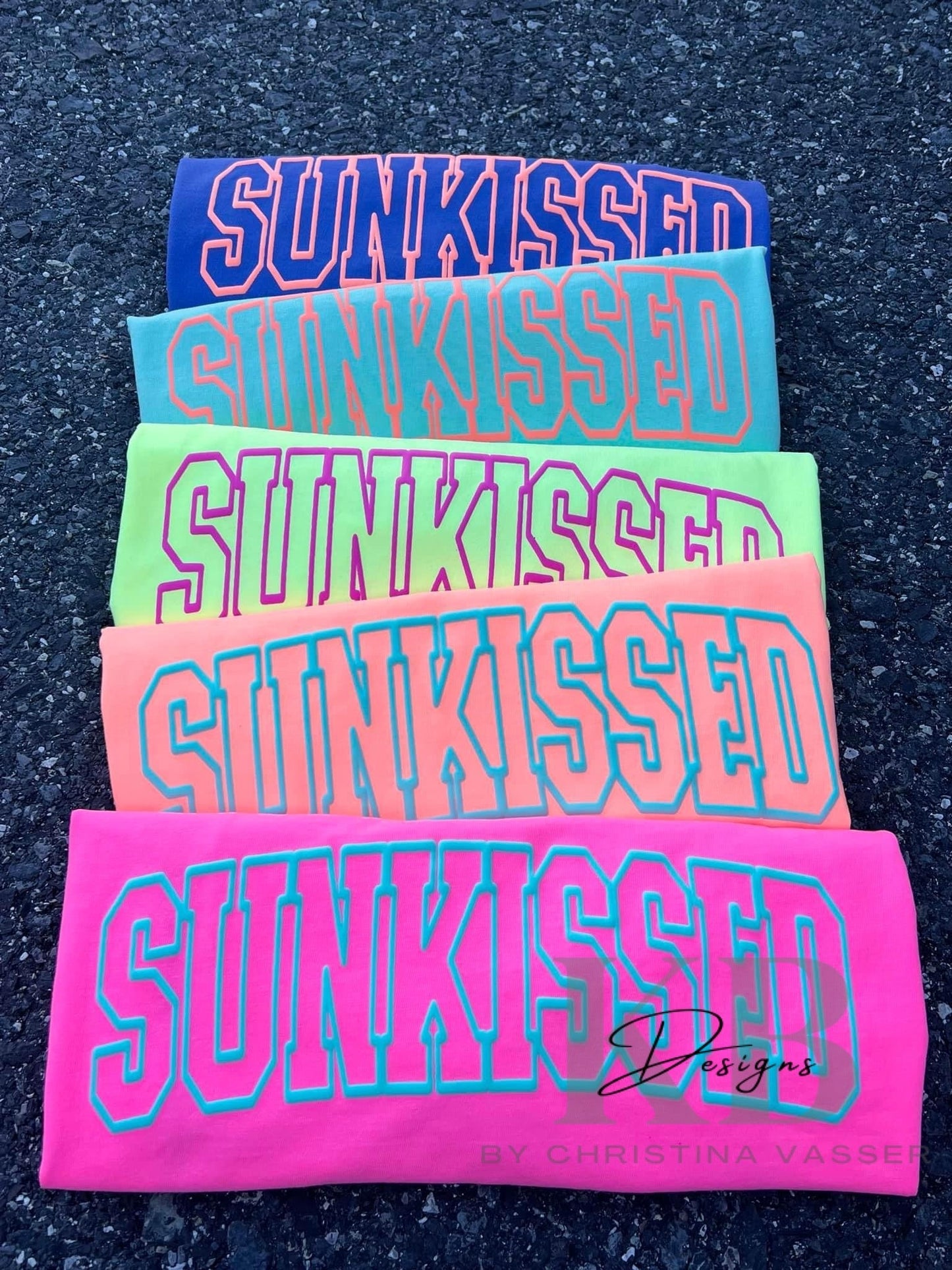 Custom Neon Color Puff Tee