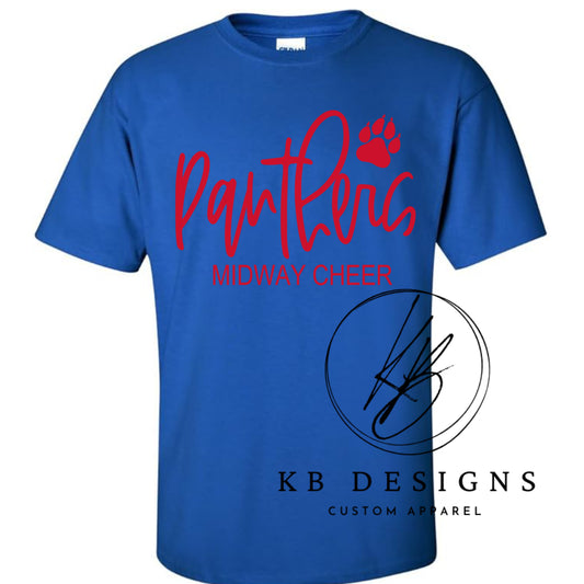Panthers  Cheer Puff Tee