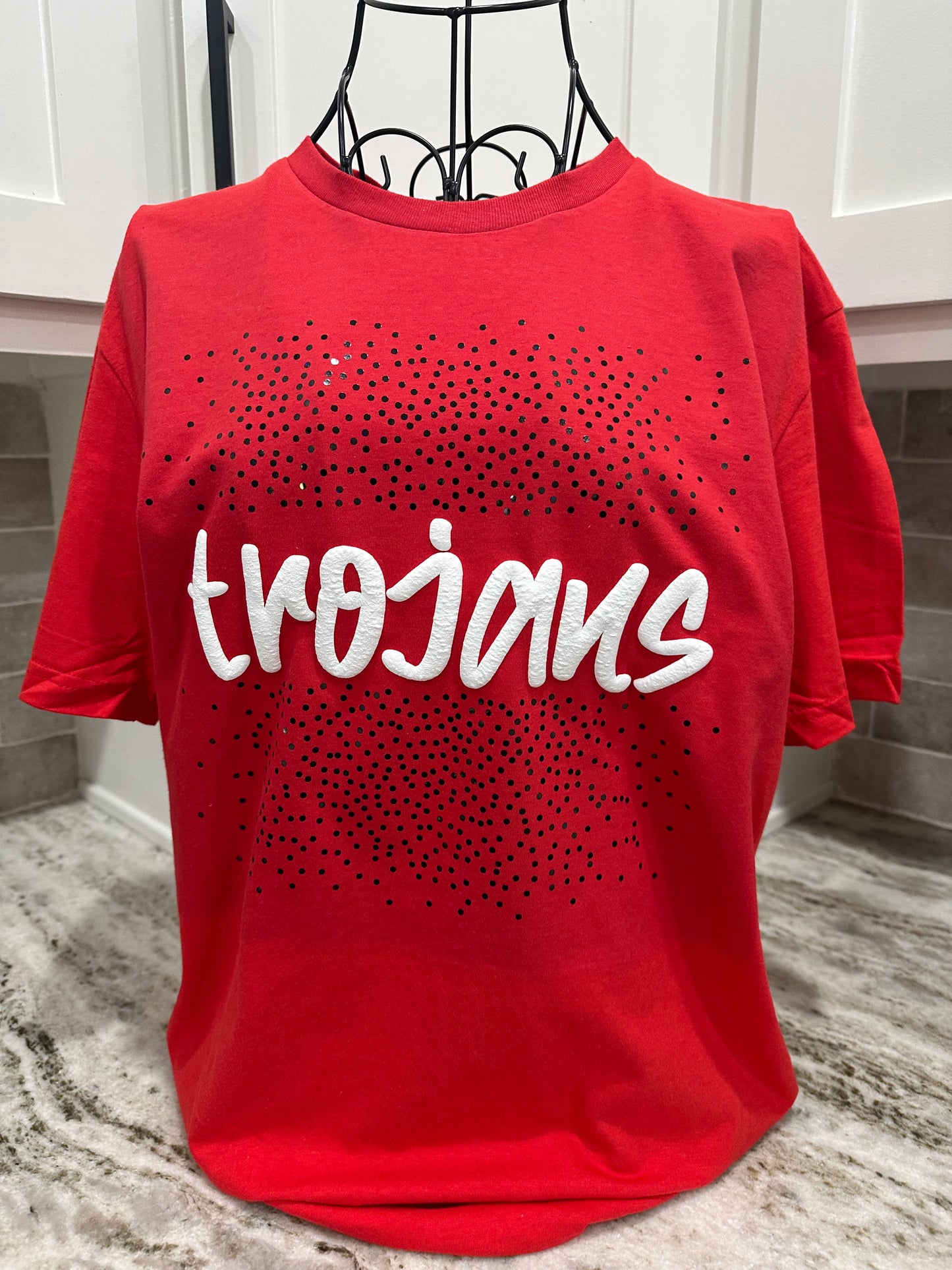 Custom Splattered Spangle Mascot Tee