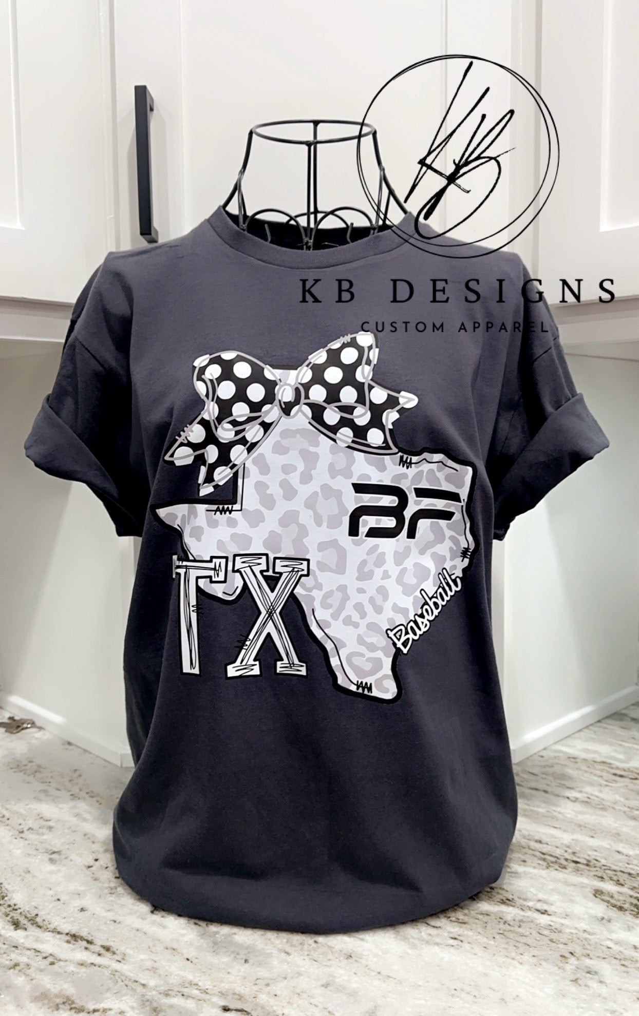 Town/Mascot Leopard TX W/Bow