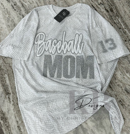 Sports Reptile glitter & puff Tee