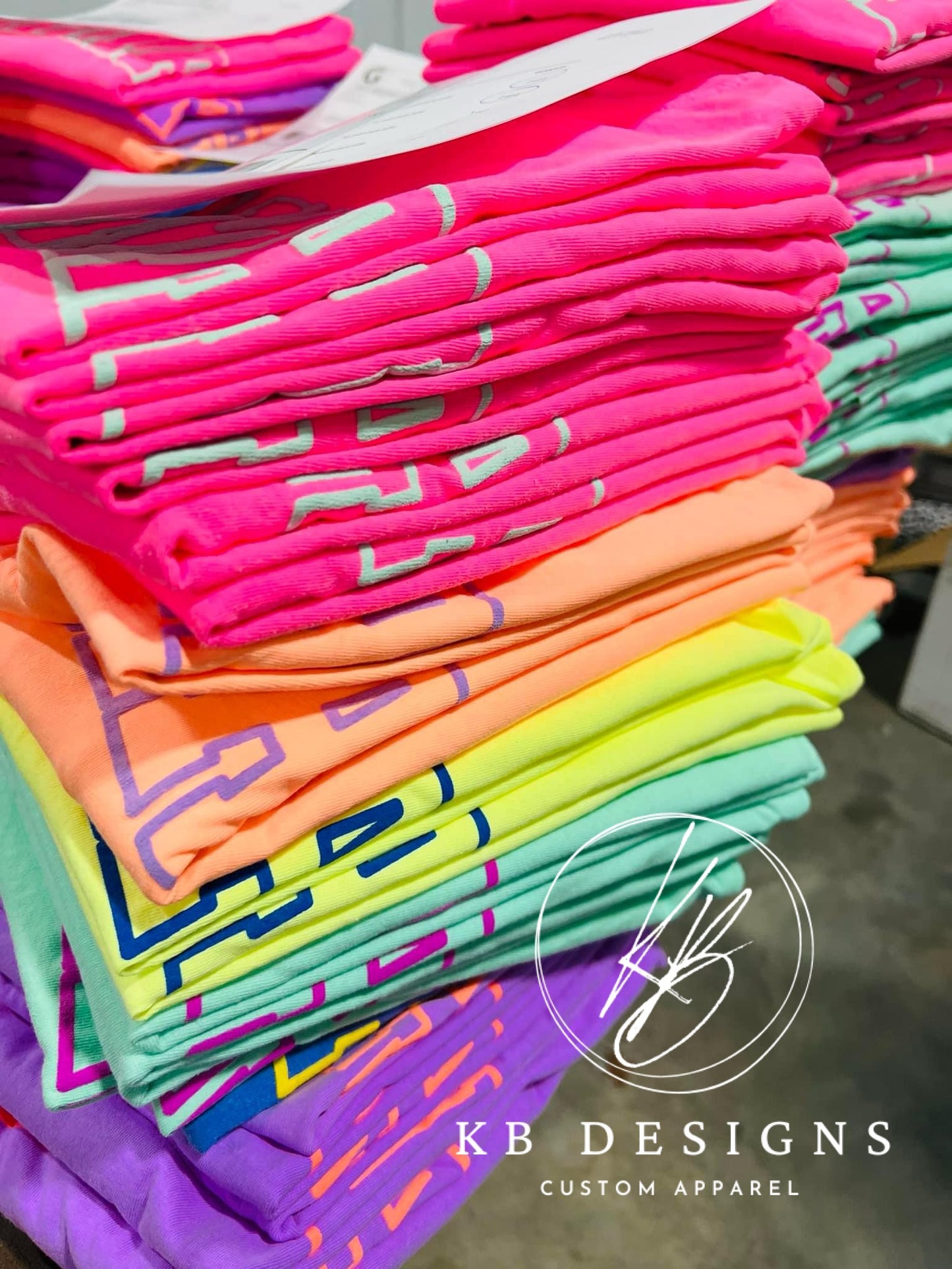 MAMA Neon Color Summer Puff Tee