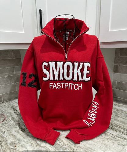 Custom Sports Quarter Zip Pull Over