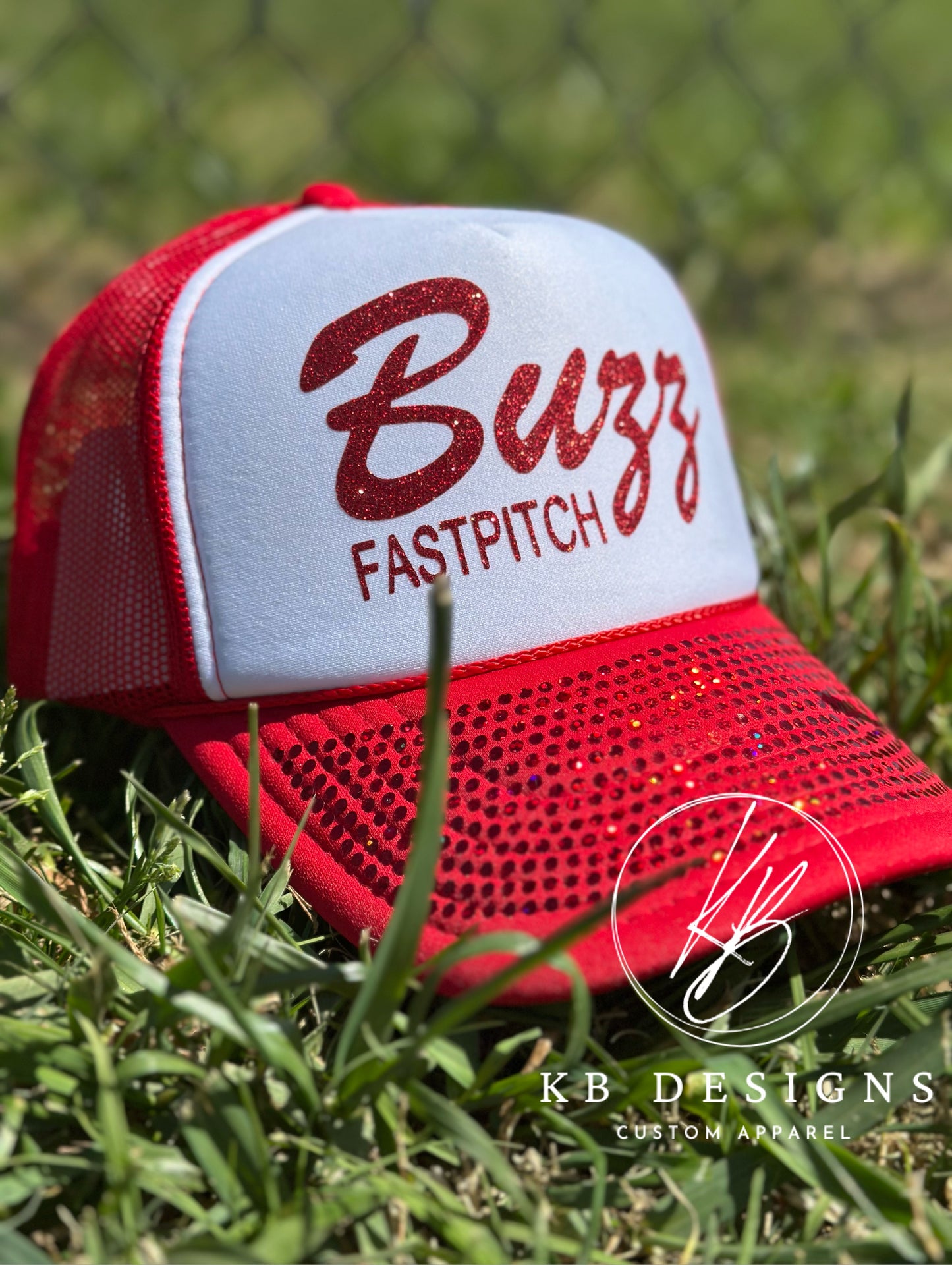 Buzz Fastpitch Glitter Trucker Hat