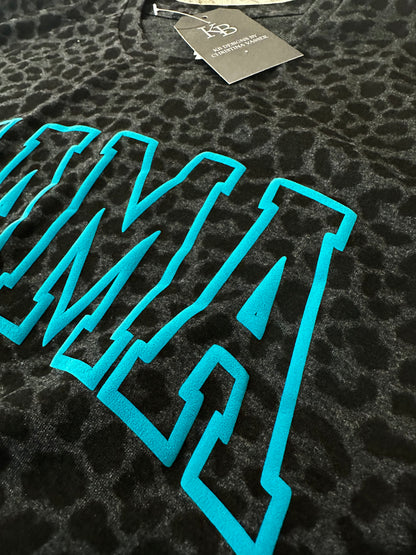 MAMA Leopard Puff Shirt