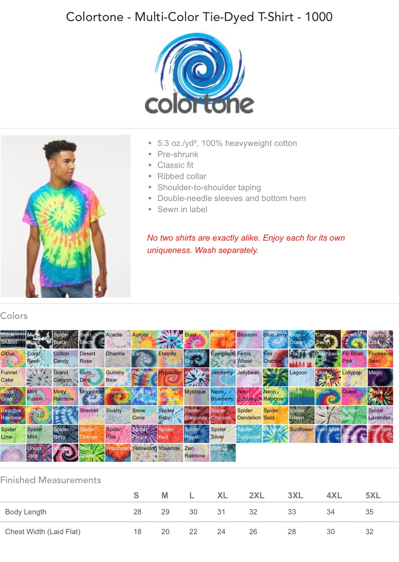 Tie Dye Mascot Tee