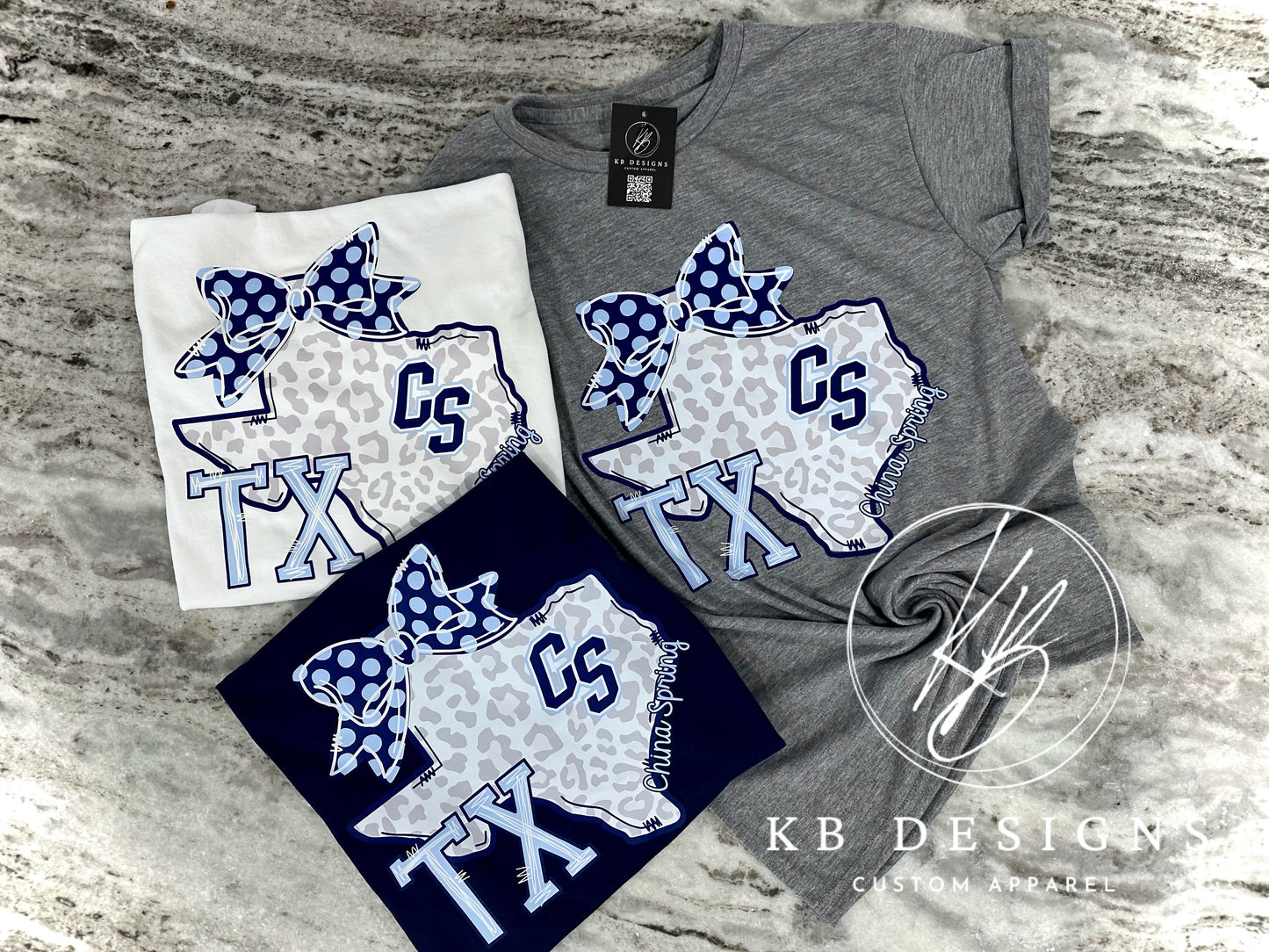 Town/Mascot Leopard TX W/Bow