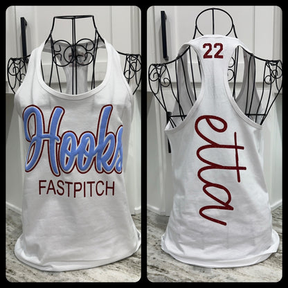 Sports Glitter & Puff Tank Top