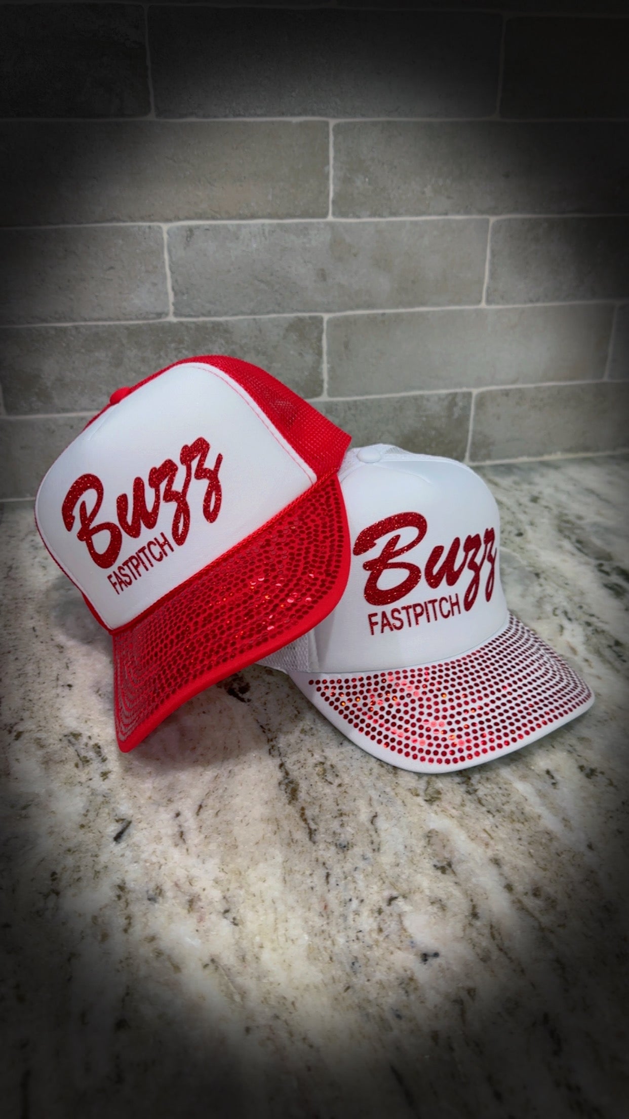 Buzz Fastpitch Glitter Trucker Hat