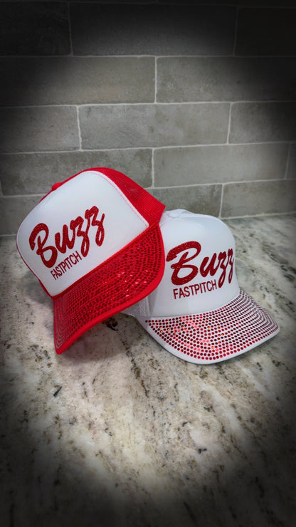 Buzz Fastpitch Glitter Trucker Hat
